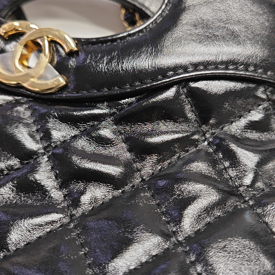 CHANEL 31 Mini Quilted Calfskin Black