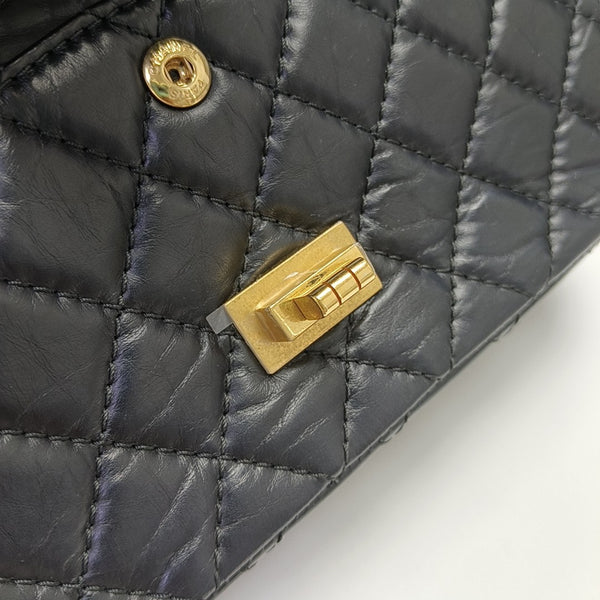 2.55 225 (small) Quilted Calfskin Black