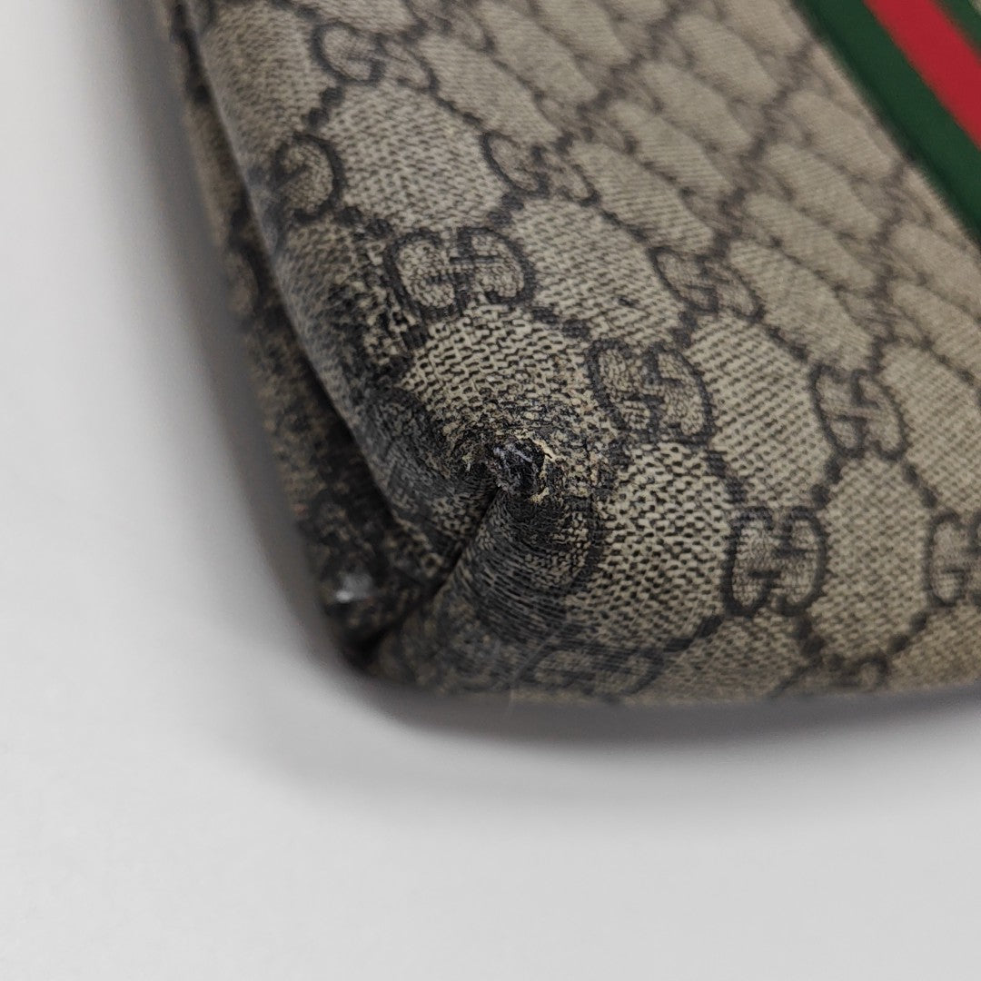GG Supreme Monogram Coated Canvas Black