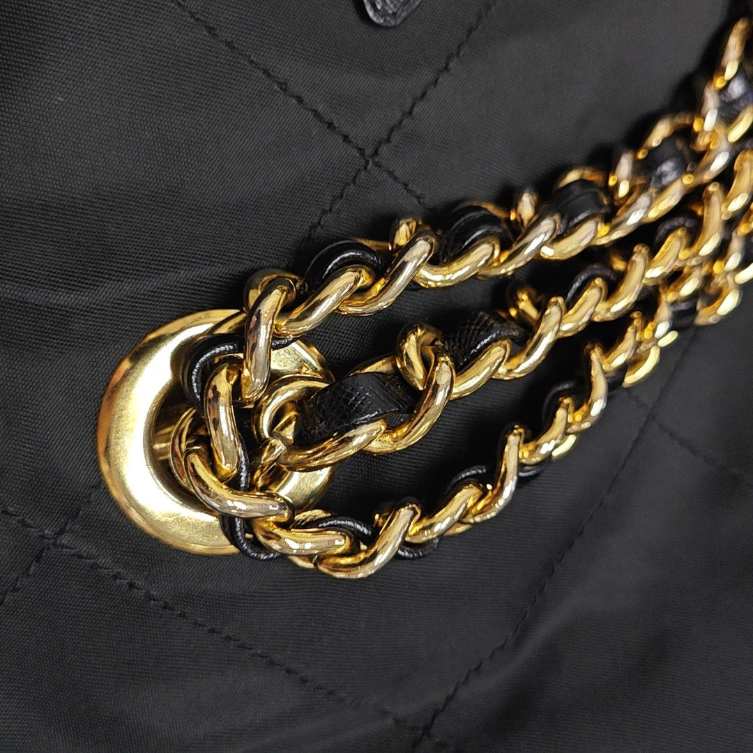 Re-Edition 1995 Chaîne Quilted Nylon Black