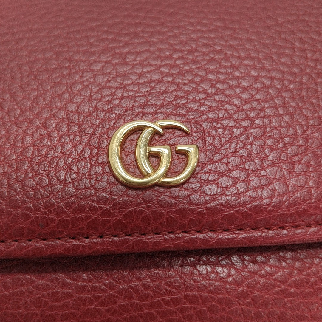 GG Marmont Super Mini Calfskin Red