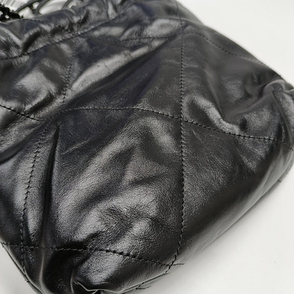 CHANEL 22 Mini Quilted Calfskin Black