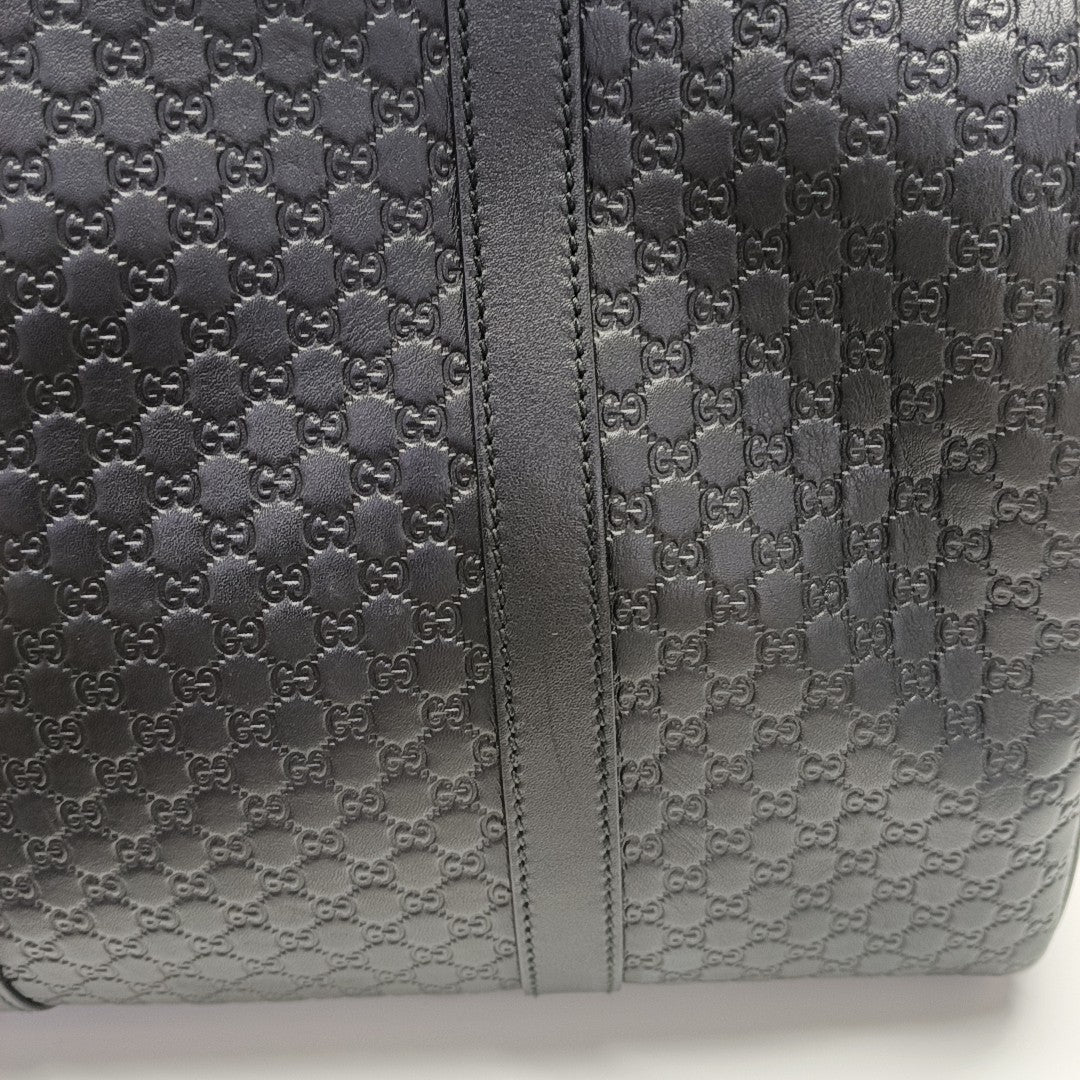 Microguccissima Monogram Calfskin Black