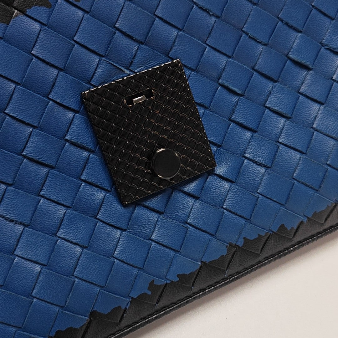 Calfskin Shoulder Bag Blue