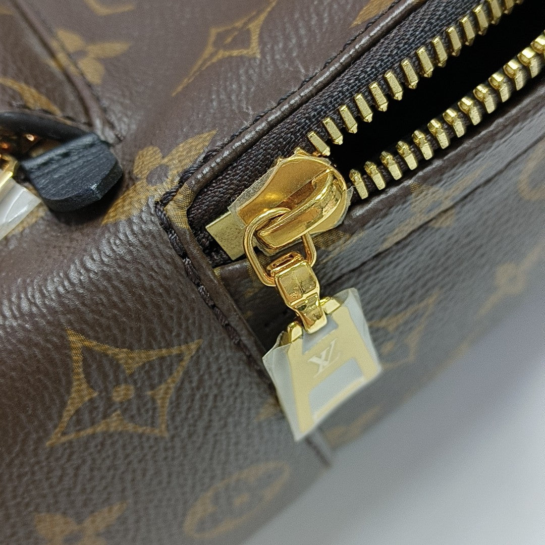 PALM SPRINGS PM Monogram Coated Canvas Brown