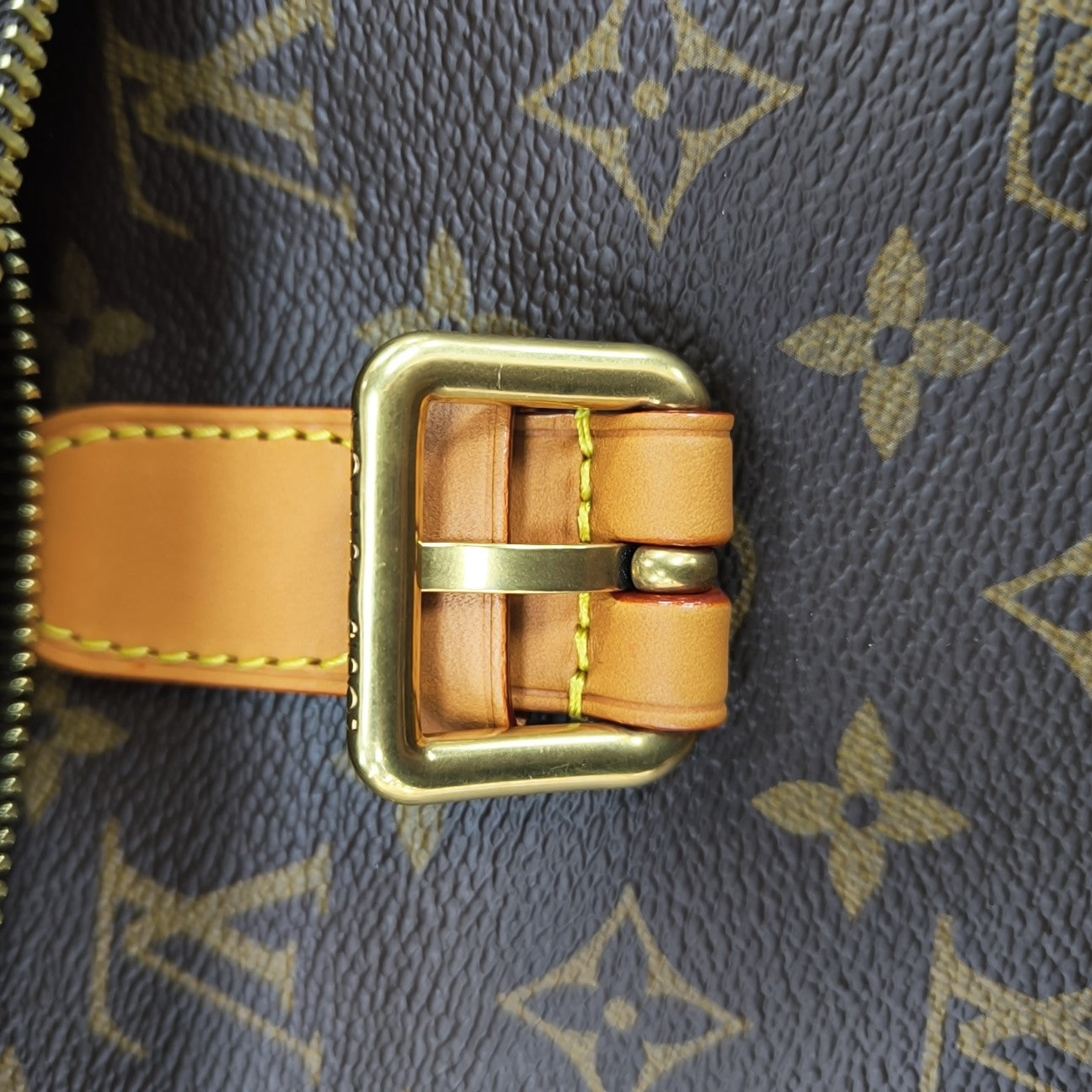TRIO Monogram Coated Canvas Brown
