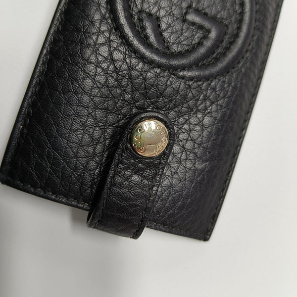 Quilted Calfskin Card Holder Black