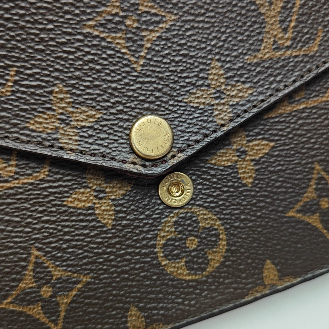 FÉLICIE Monogram Coated Canvas Brown