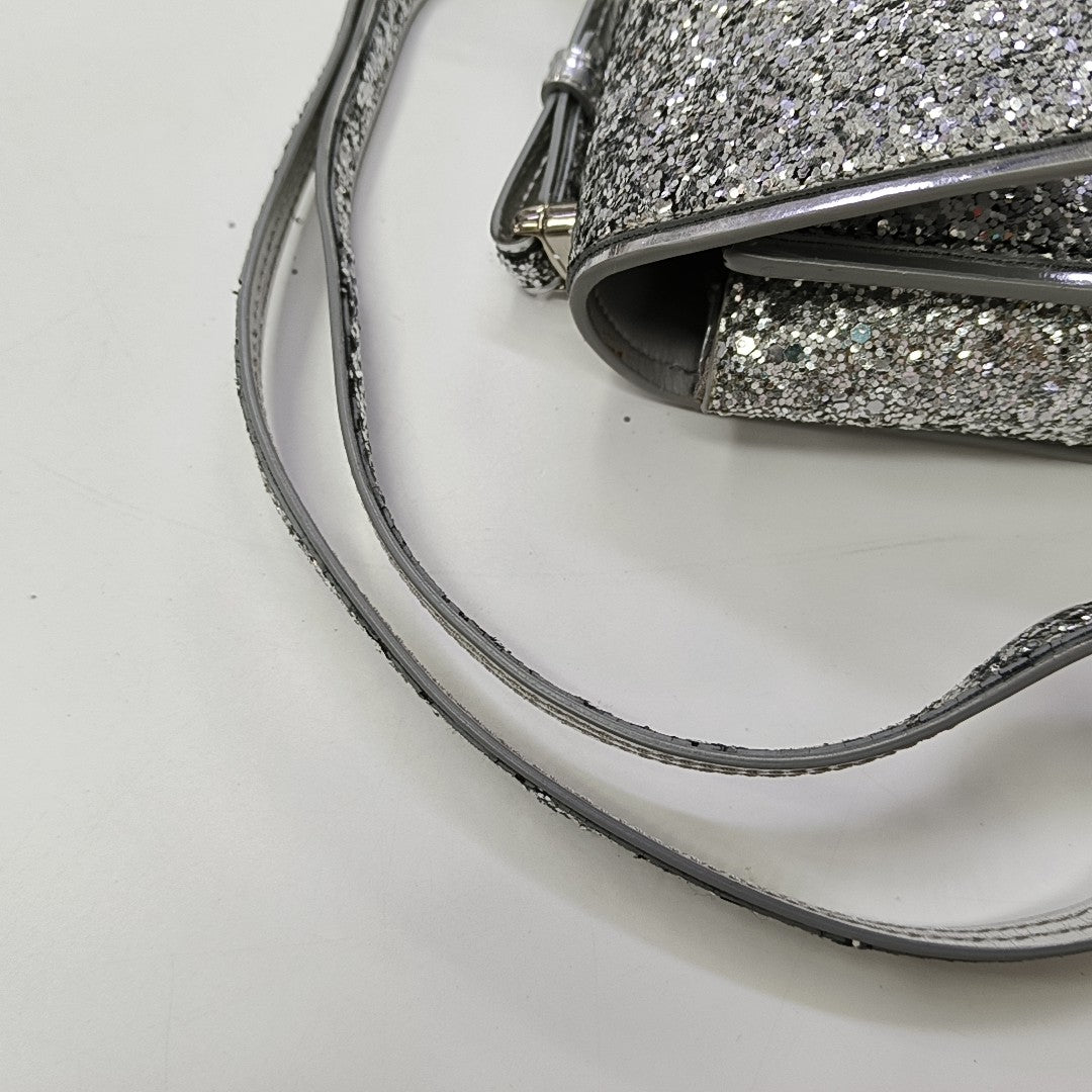 Special Material Shoulder Bag Silver