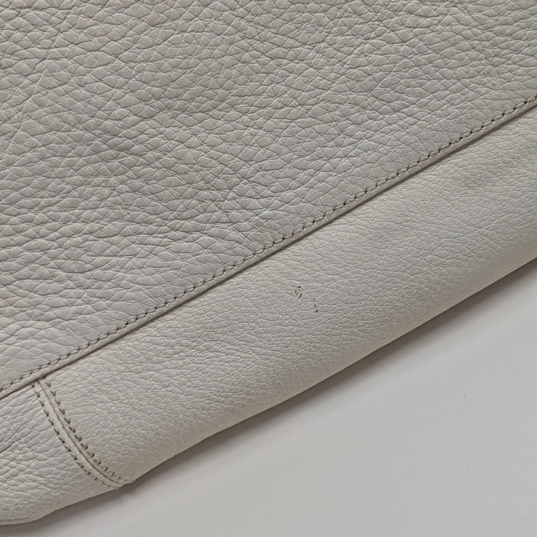 Calfskin Top Handle Bag White