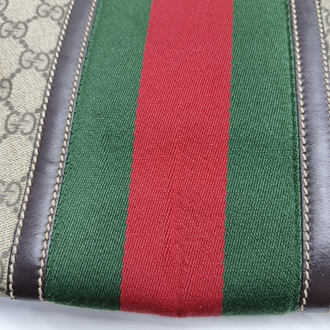 Monogram Coated Canvas Crossbody Bag Beige