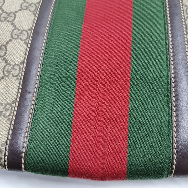 Monogram Coated Canvas Crossbody Bag Beige