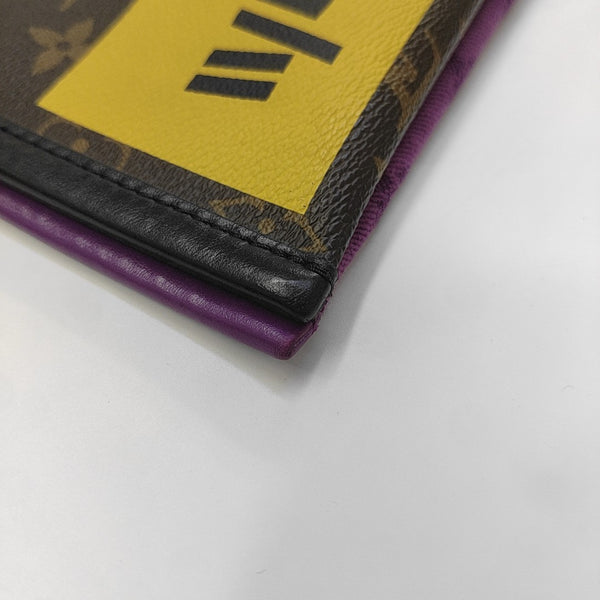 FLAT Monogram Coated Canvas Brown