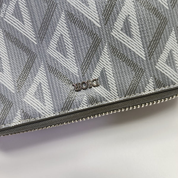 Coated Canvas Shoulder Bag Gray
