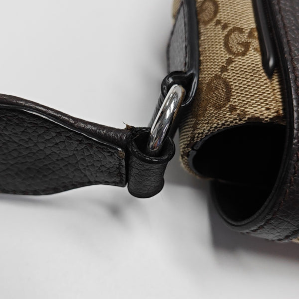 Monogram Canvas Crossbody Bag Brown
