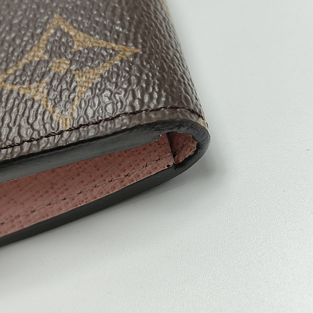 EMILIE Monogram Coated Canvas Brown Wallet