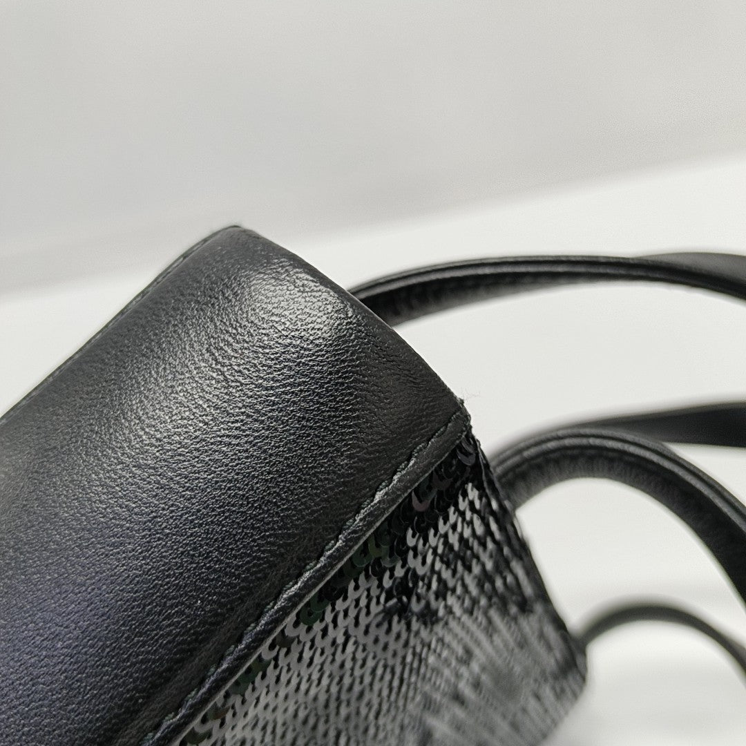 Sequins Tote Bag Black