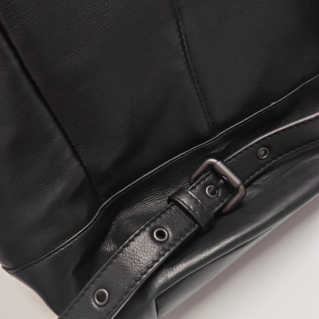 Calfskin Backpack Black