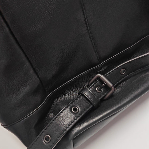 Calfskin Backpack Black