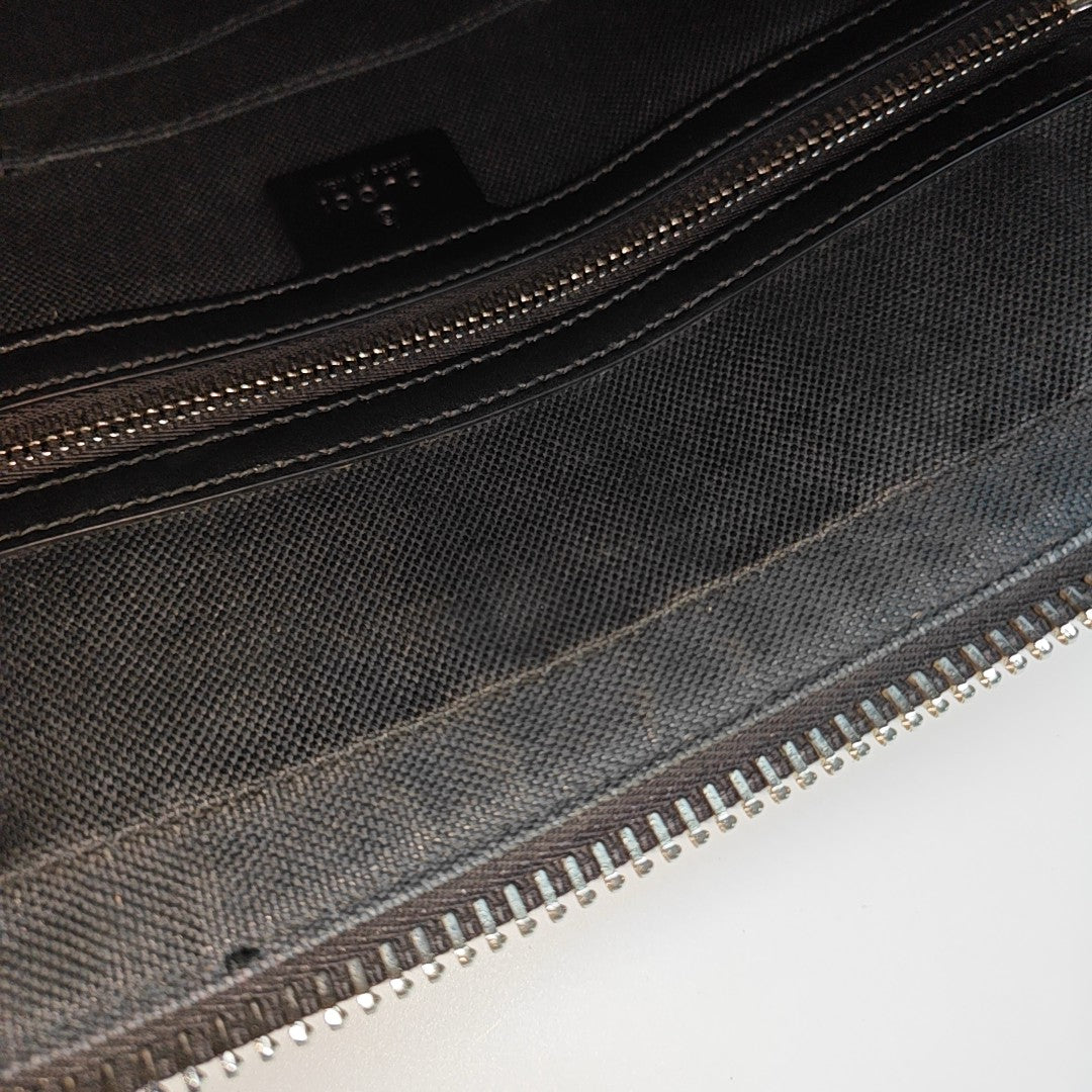 Monogram Coated Canvas Shoulder Bag Black