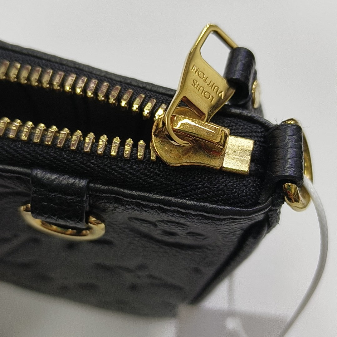 EASY POUCH ON STRAP Monogram Calfskin Black