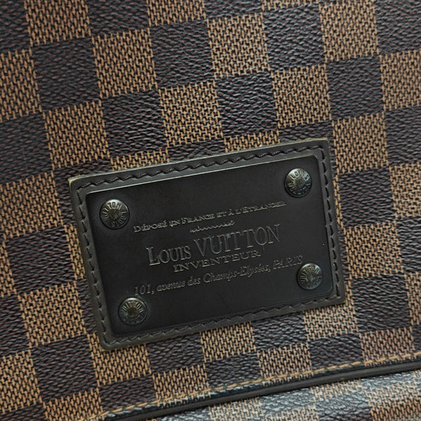 DISTRICT MM Damier Ebene Coated Canvas Brown