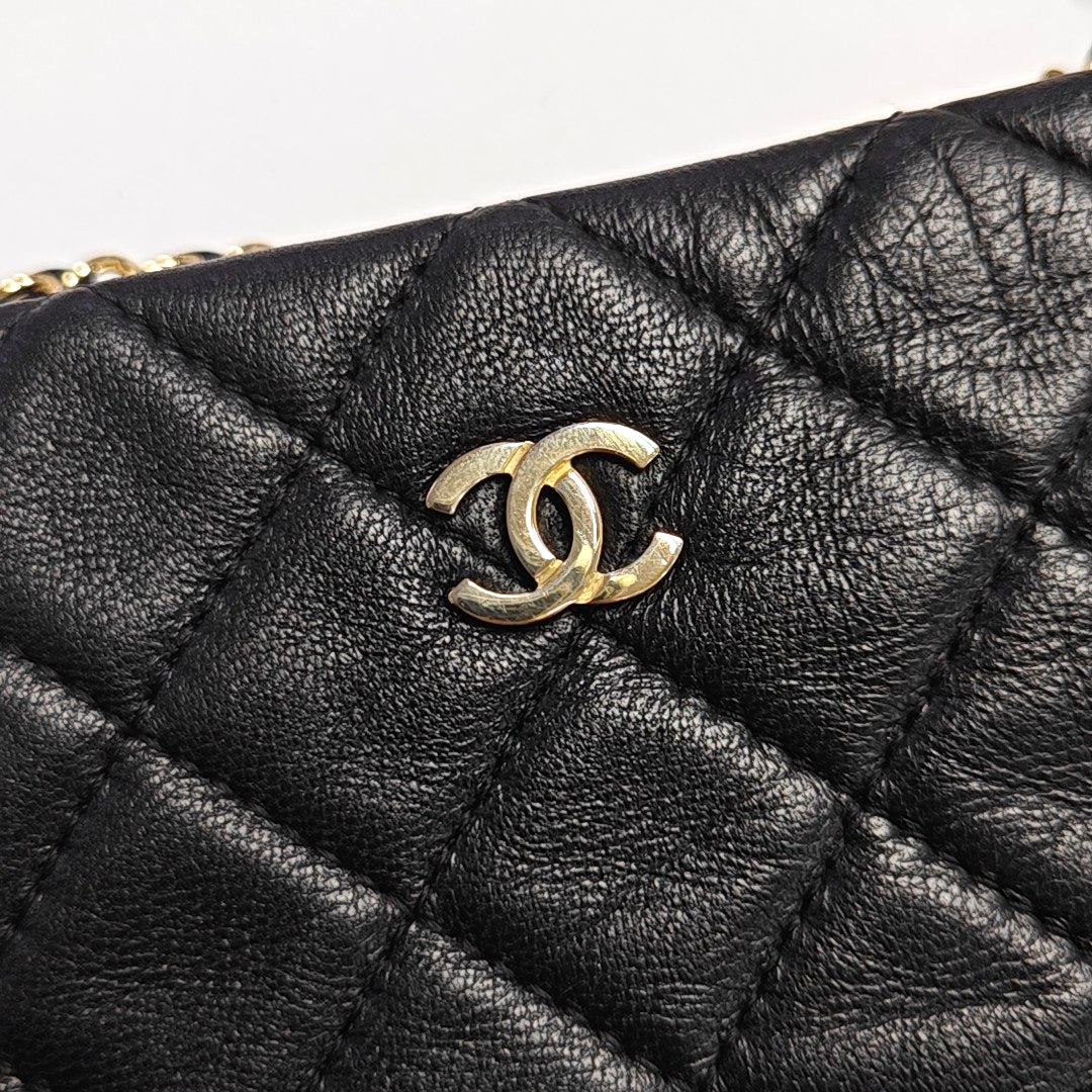 Quilted Lambskin Black
