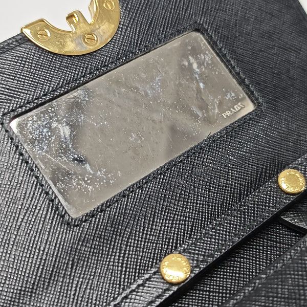 Calfskin Shoulder Bag Black