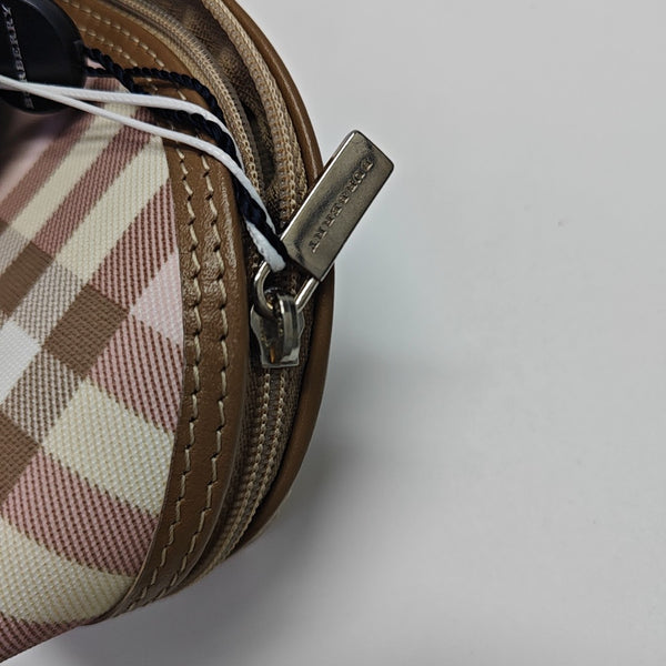 Coated Canvas Clutch Pink