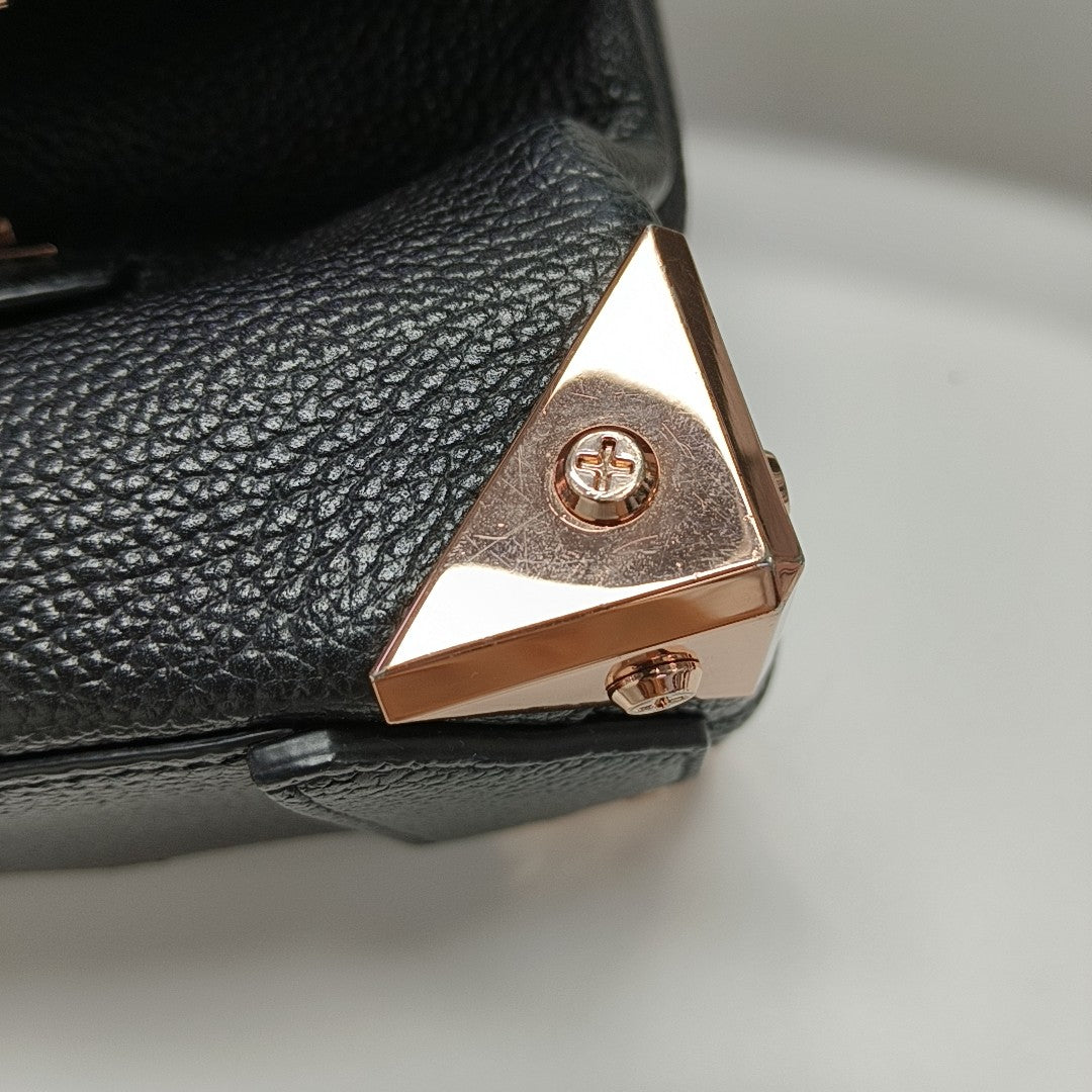 Calfskin Crossbody Bag Black