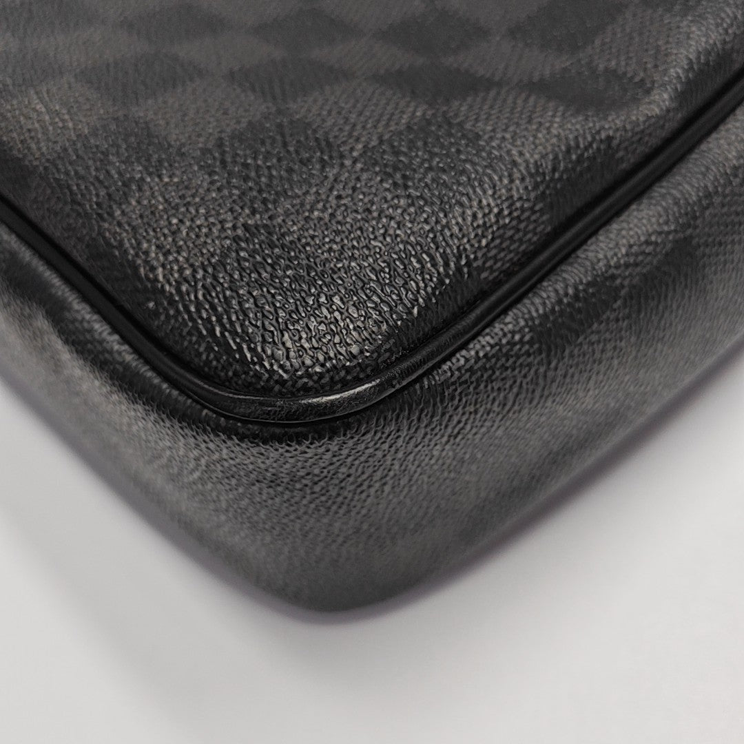 DANIEL Damier Graphite Coated Canvas Gray