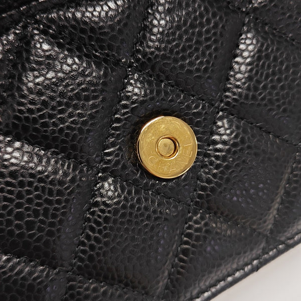 WOC Quilted Grained Calfskin Black