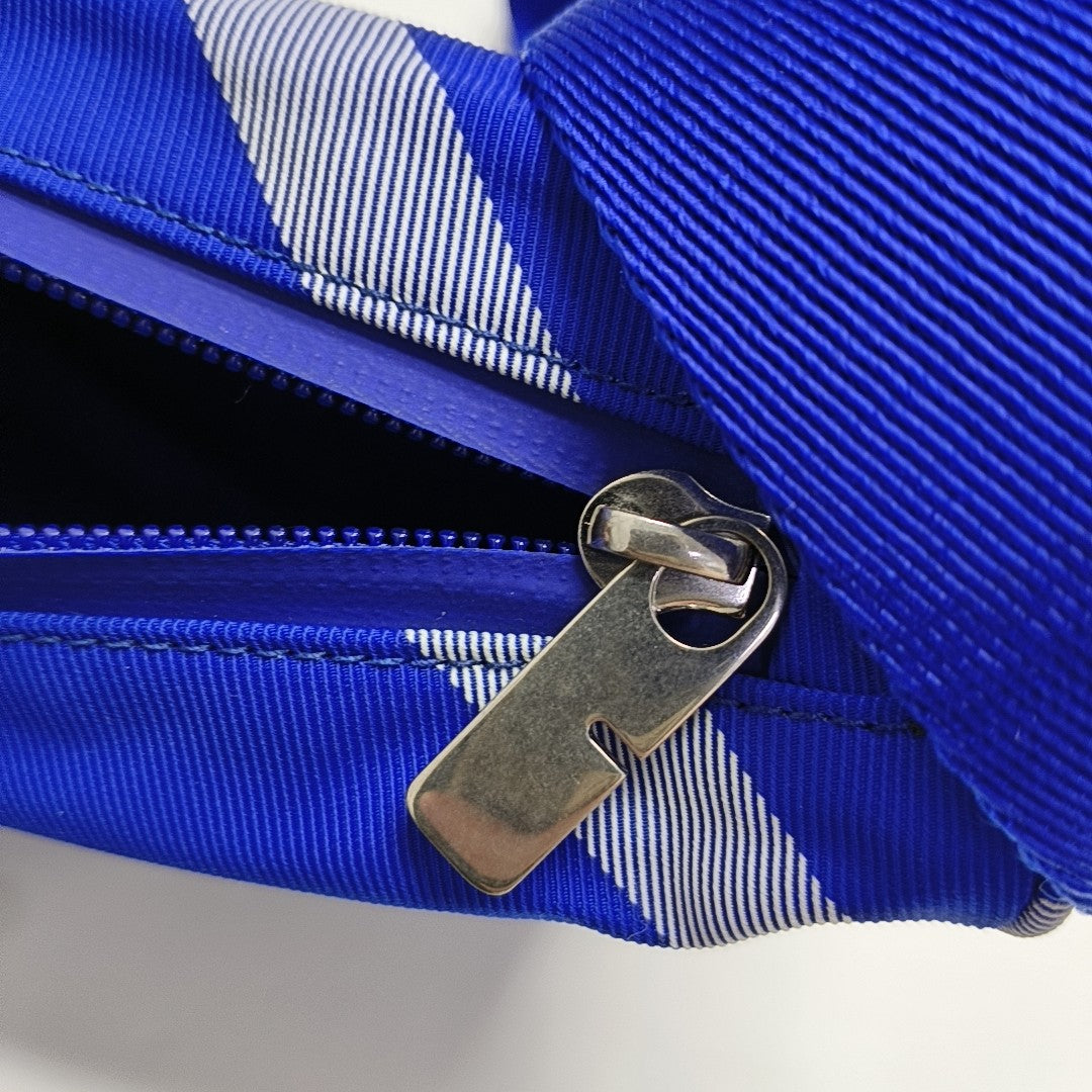 Canvas Crossbody Bag Blue