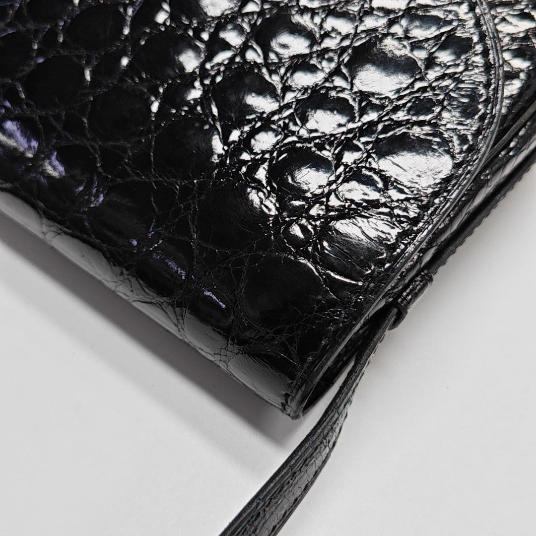 Calfskin Shoulder Bag Black