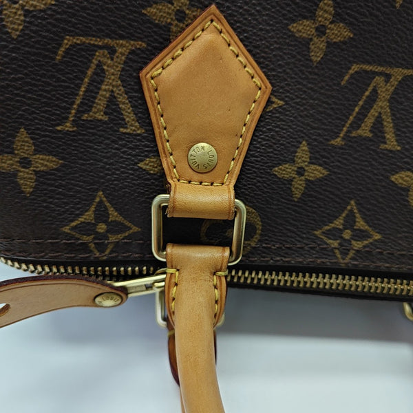 SPEEDY 25 Monogram Coated Canvas Brown