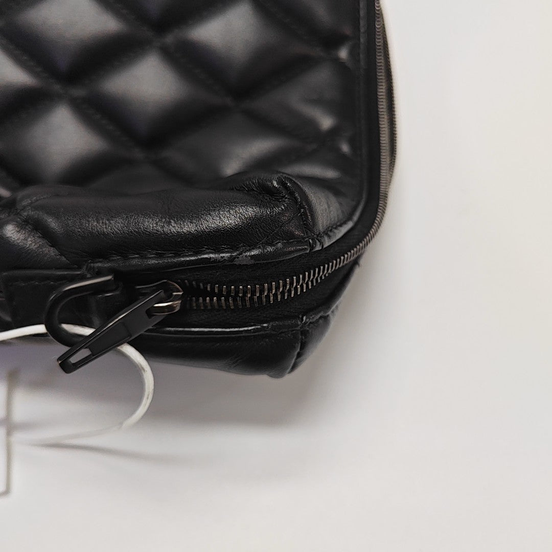 B. Quilted Calfskin Black