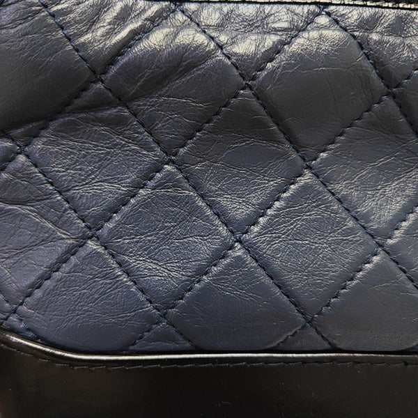 GABRIELLE Small Quilted Calfskin Blue