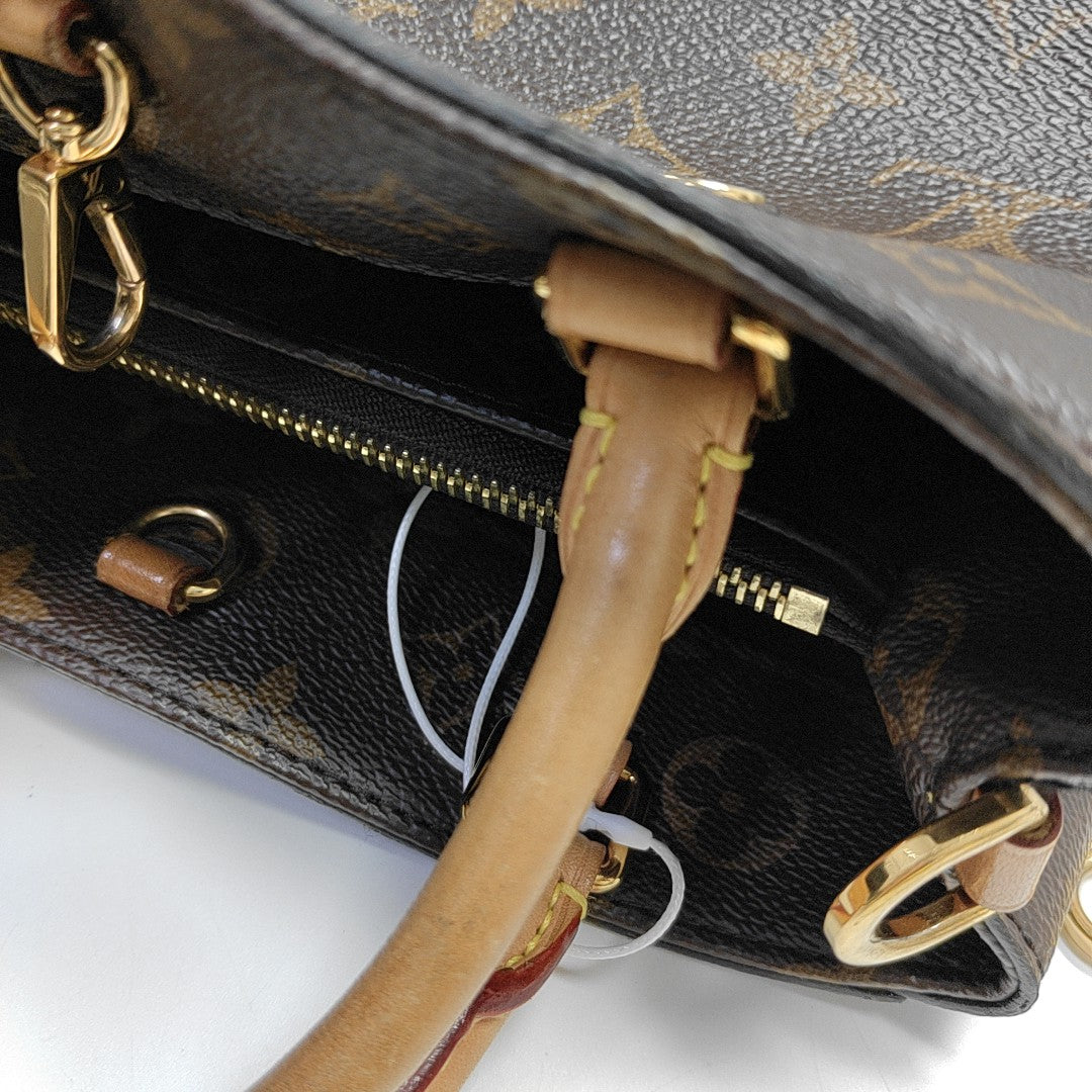 MONTAIGNE Monogram Coated Canvas Brown