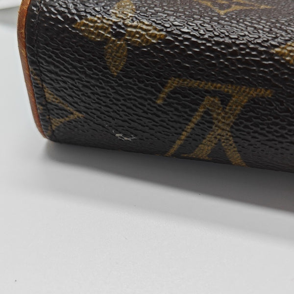 FLORENTINE Monogram Coated Canvas Brown
