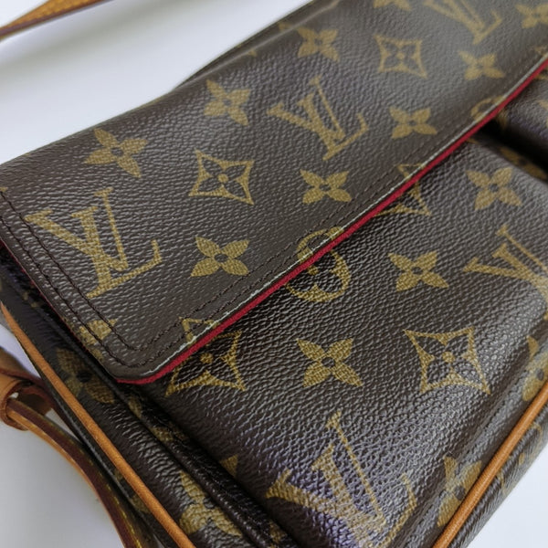 VIVA CITE Monogram Coated Canvas Brown