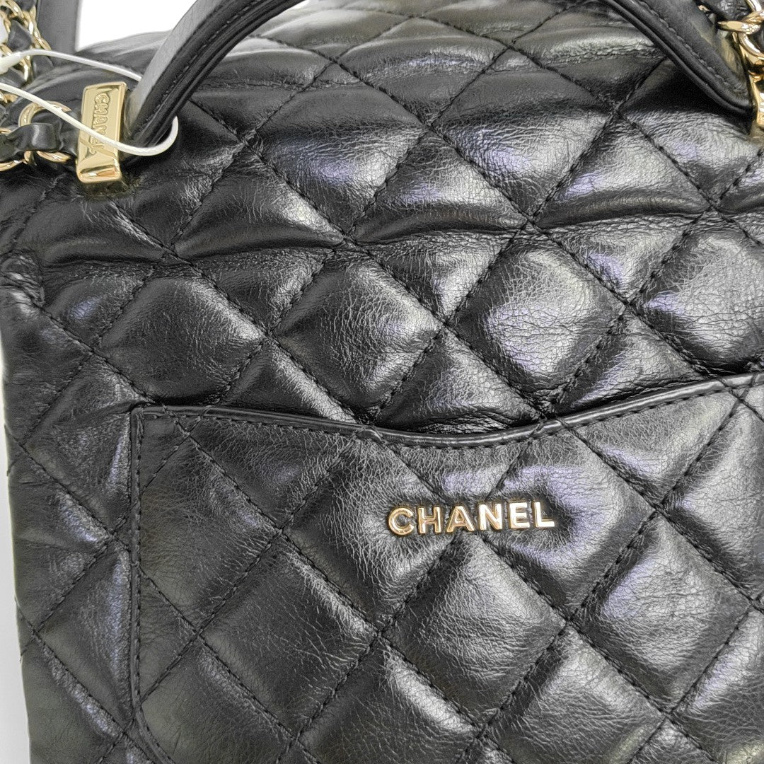 TRENDY CC Quilted Calfskin Black