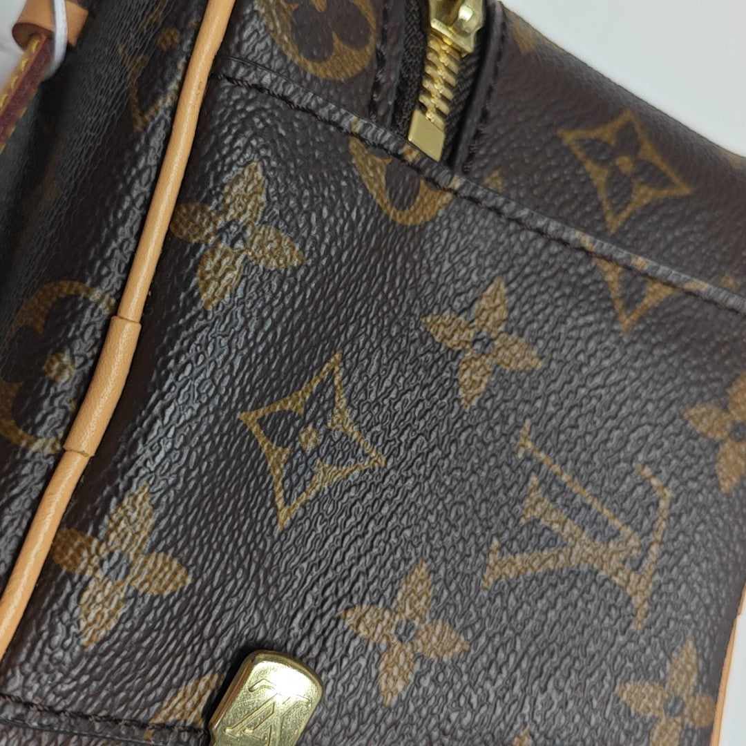 NICE Super Mini Monogram Coated Canvas Brown