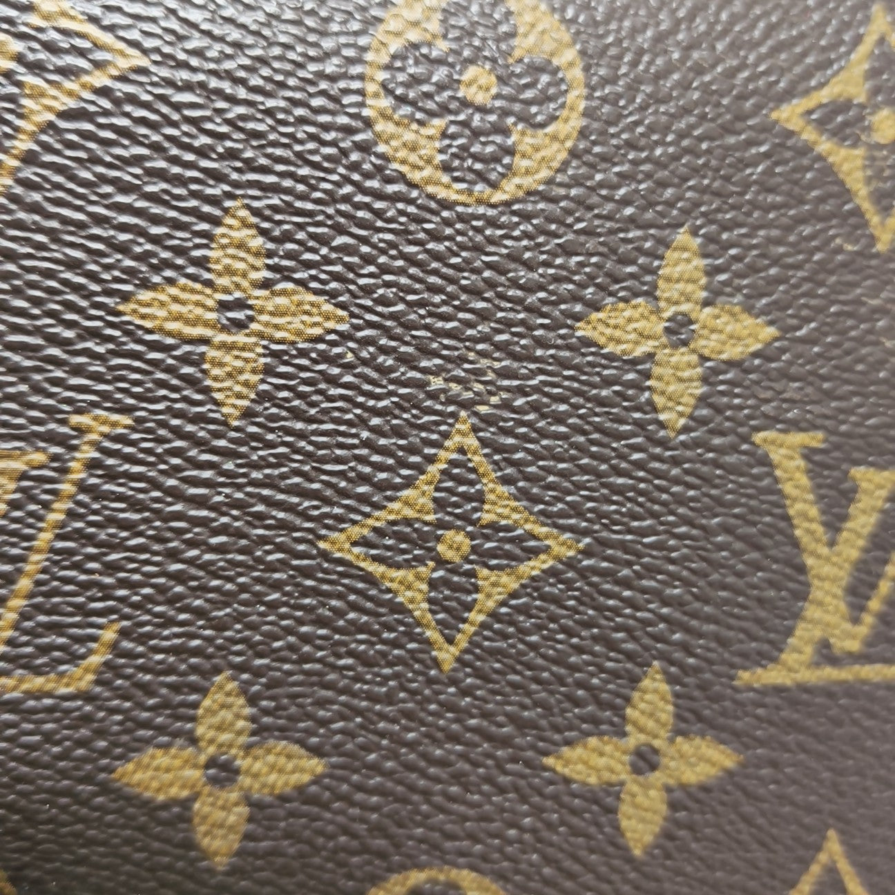 NEVERFULL BB Monogram Coated Canvas Brown