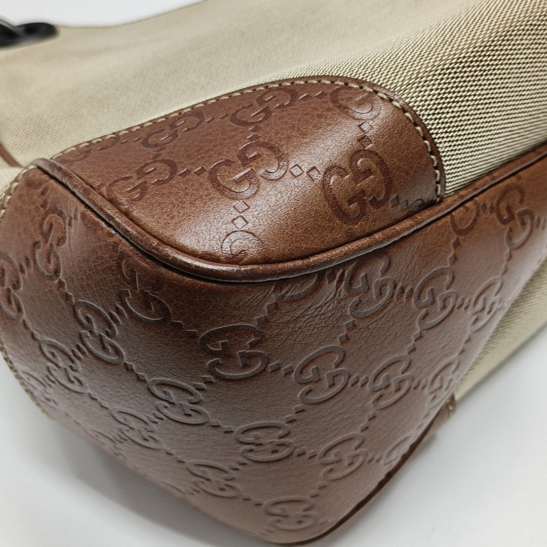 Canvas Top Handle Bag Beige