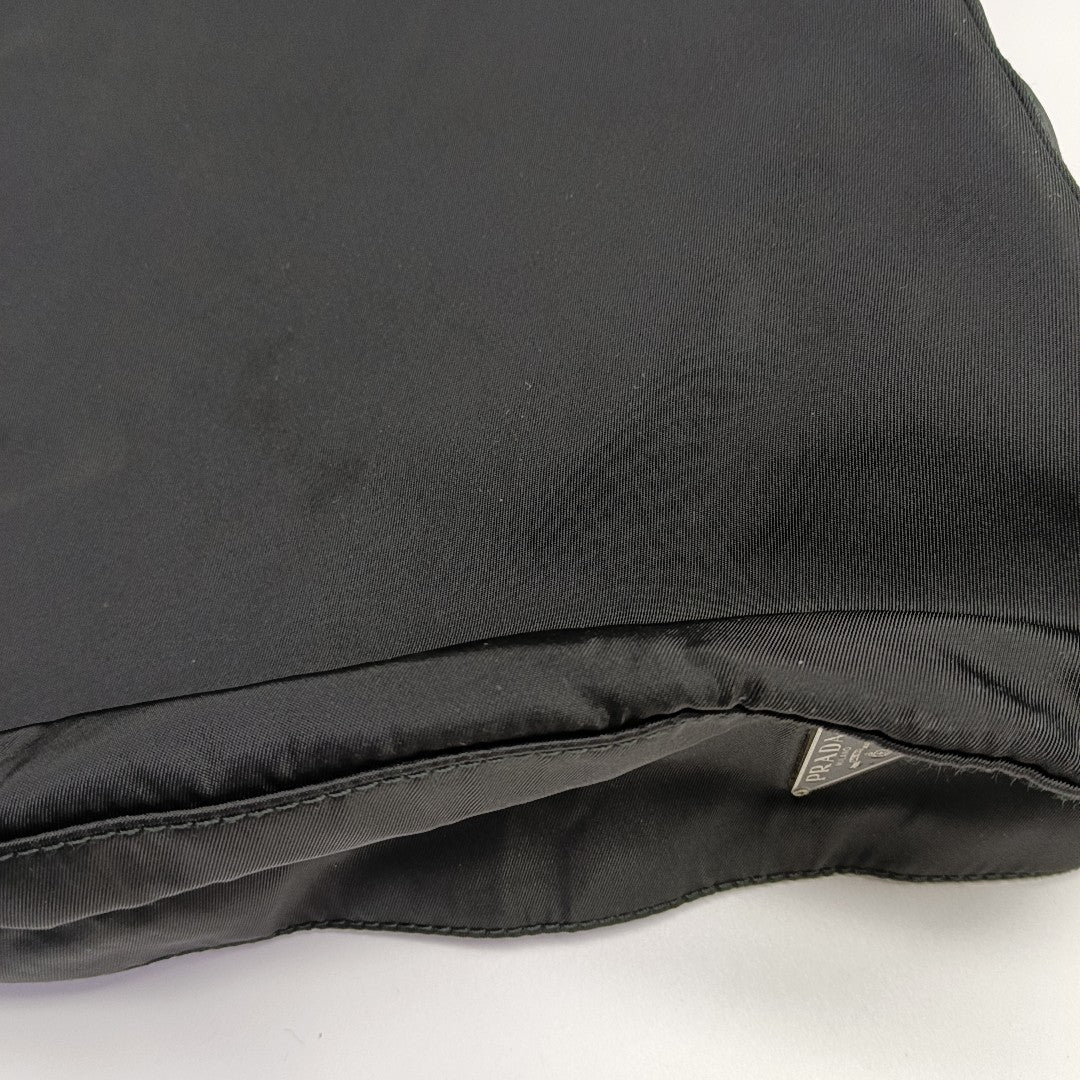 Nylon Shoulder Bag Black