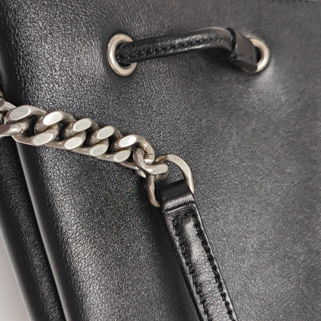 Calfskin Bucket Bag Black