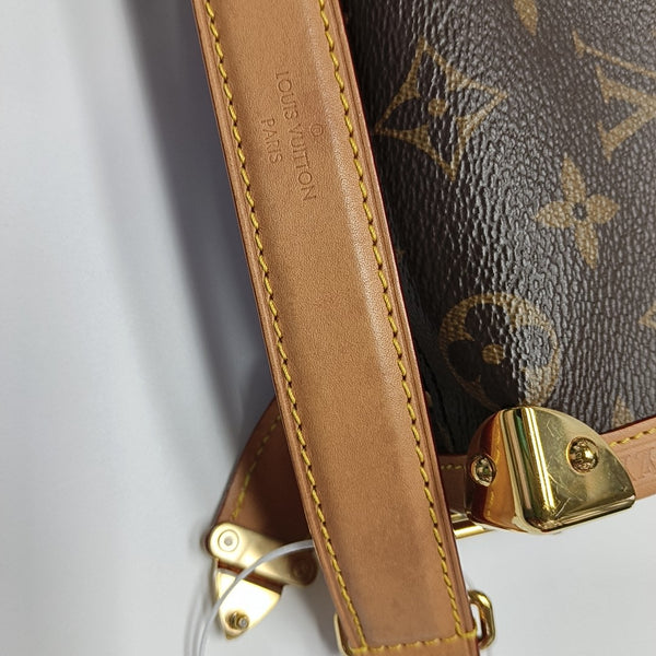 SIDE TRUNK Super Mini Monogram Coated Canvas Brown