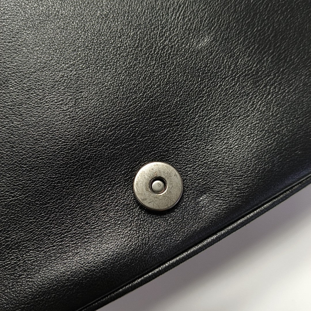 Calfskin Crossbody Bag Black