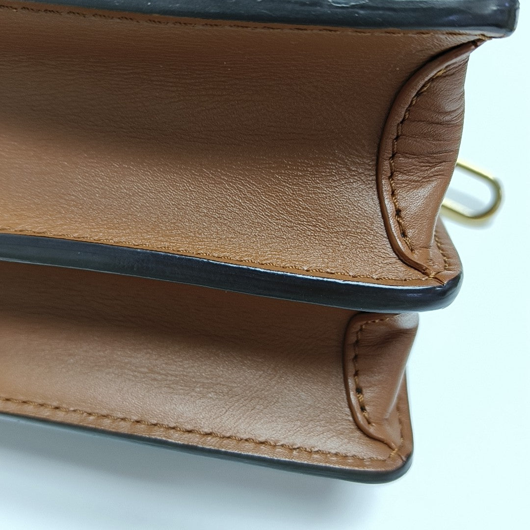 DAUPHINE Mini Monogram Coated Canvas Brown