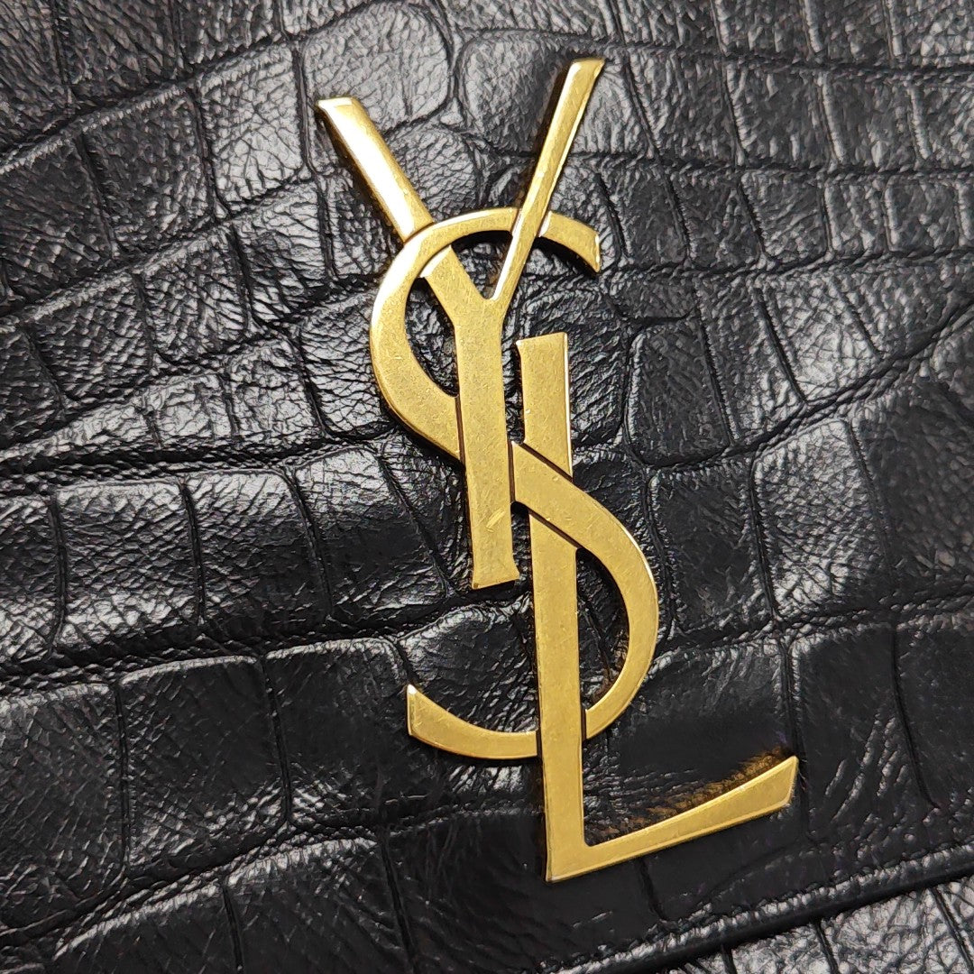 Calfskin Shoulder Bag Black